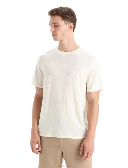 Icebreaker 男性 チョーク メリノリネン半袖Tシャツ 026D481