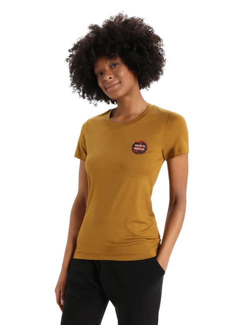 Icebreaker 女性 クローブ メリノテックライトⅡ 半袖Tシャツ ナチュラルアルプス 026D4812